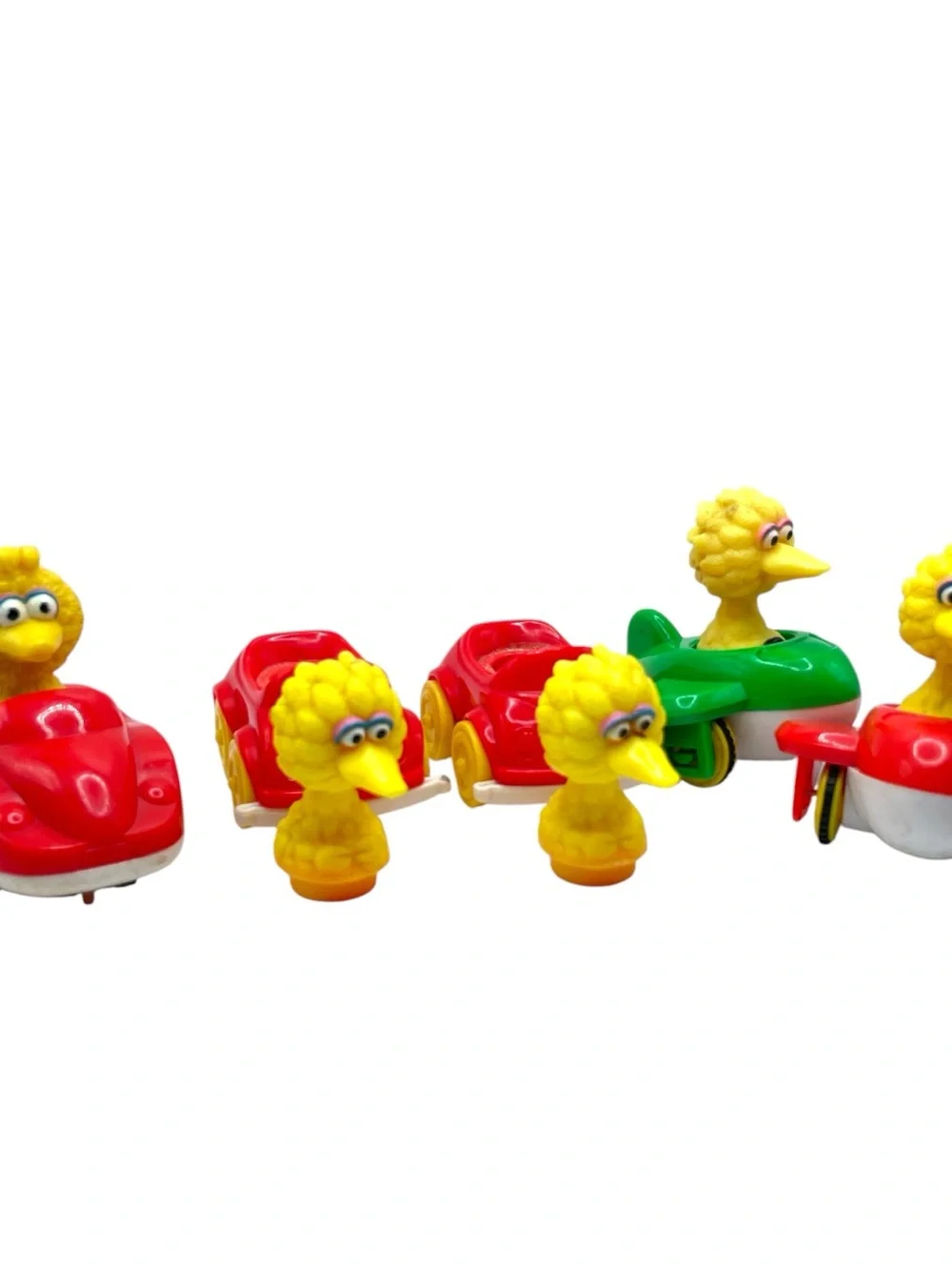 Sesame Street Vintage Illco and Applause Character Vehicles Big Bird and Friends
